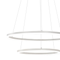 Lámpara colgante LED diseño moderno con doble anillo Skyround-2S Descueto