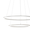 Lámpara colgante LED diseño moderno con doble anillo Skyround-2S Descueto