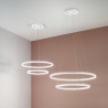 Lámpara colgante LED diseño moderno con doble anillo Skyround-2S Catálogo