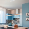 Lámpara colgante moderna de madera con LED para cocina salón Ribot-S Descueto