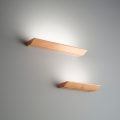Aplique de madera y vidrio lámpara de pared LED con regulador Linus Promoción