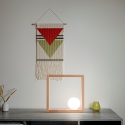 Lámpara LED de mesa diseño en madera con pantalla esférica de vidrio Kark Rebajas