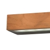 Aplique LED de pared para exterior en madera de teca y vidrio Hazel Oferta