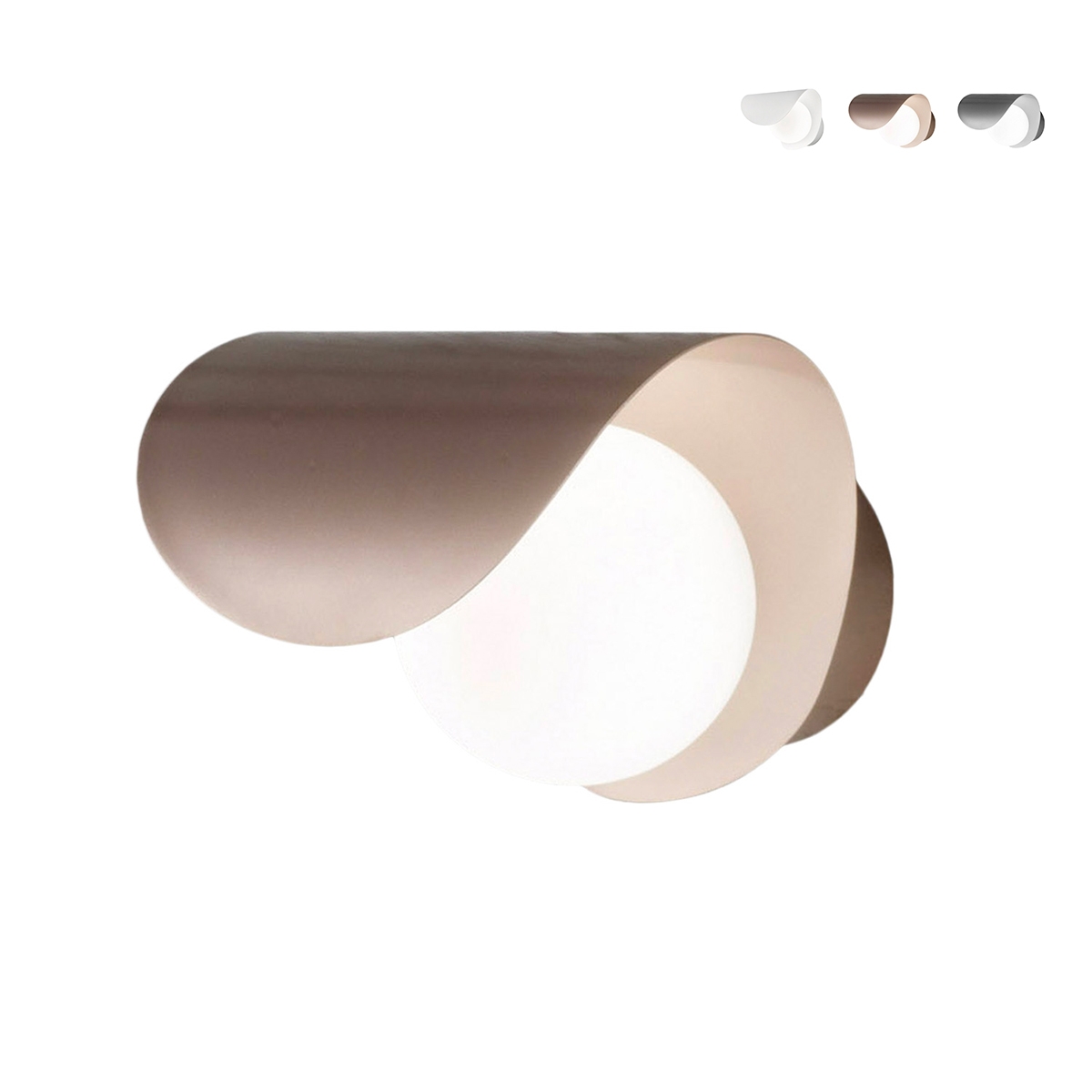 Aplique lámpara de pared LED moderna en metal vidrio soplado Adria-P Promoción