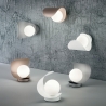 Aplique lámpara de pared LED moderna en metal vidrio soplado Adria-P Precio
