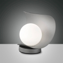 Lámpara de mesa moderna LED con pantalla esférica de vidrio Adria-T Oferta