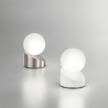 Lámpara LED moderna de mesa para dormitorio con esfera de vidrio soplado Gravity Stock