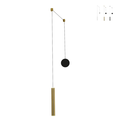 Lámpara de techo moderna LED de metal con difusor tubular Prado-D Promoción