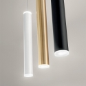 Lámpara LED colgante moderna con difusor tubular Prado-C Stock