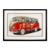 Cuadro vintage collage efecto 3D 70x50cm furgoneta años 60-70 Arti Oferta