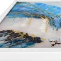 Cuadro abstracto en plexiglás 64x64cm pintura moderna marco blanco Lazur Rebajas