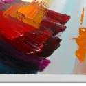 Cuadro abstracto moderno 80x120 cm pintado multicolor en relieve Arket Oferta