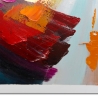 Cuadro abstracto moderno 80x120 cm pintado multicolor en relieve Arket Oferta
