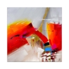 Cuadro moderno multicolor 100x100cm pintura abstracta sobre lienzo Zynar Promoción