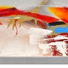 Cuadro moderno multicolor 100x100cm pintura abstracta sobre lienzo Zynar Oferta