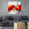 Cuadro moderno multicolor 100x100cm pintura abstracta sobre lienzo Zynar Venta