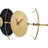 Reloj de pared 81x50cm diseño moderno metal dorado Tempo Rebajas