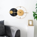 Reloj de pared 81x50cm diseño moderno metal dorado Tempo Venta