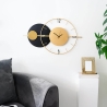 Reloj de pared 81x50cm diseño moderno metal dorado Tempo Venta