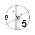 Reloj de pared de diseño moderno minimalista 65x60 cm en metal Rondo Promoción