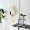 Reloj de pared 53x85cm con péndulo diseño moderno en metal dorado Vira Venta