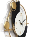 Reloj de pared moderno 46x77cm metal dorado diseño geométrico Sfera Oferta