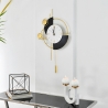 Reloj de pared moderno 46x77cm metal dorado diseño geométrico Sfera Venta