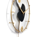 Reloj de pared moderno 42x67cm en metal dorado con péndulo Bynok Oferta
