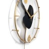 Reloj de pared moderno 42x67cm en metal dorado con péndulo Bynok Oferta