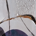 Cuadro abstracto moderno sobre lienzo 100x100cm decoraciones en relieve Zorya Oferta