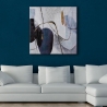 Cuadro abstracto moderno sobre lienzo 100x100cm decoraciones en relieve Zorya Venta