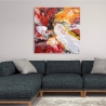 Cuadro abstracto 100x100 cm impresión sobre lienzo decoraciones en relieve Kanea Venta