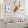Decoración de pared cabeza de reno puzzle 3D en madera MDF Fira Descueto