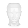 Vaso decorativo diseño rostro femenino en resina lacada Ruzid-L Descueto