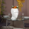 Vaso decorativo diseño rostro femenino en resina lacada Ruzid-L Promoción
