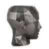 Vaso de diseño en fibra de vidrio efecto metal rostro femenino Ruzid-M Oferta