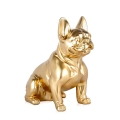 Escultura bulldog francés en resina dorada estatua diseño moderno Forma-G Promoción