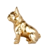 Escultura bulldog francés en resina dorada estatua diseño moderno Forma-G Oferta