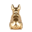 Escultura bulldog francés en resina dorada estatua diseño moderno Forma-G Rebajas