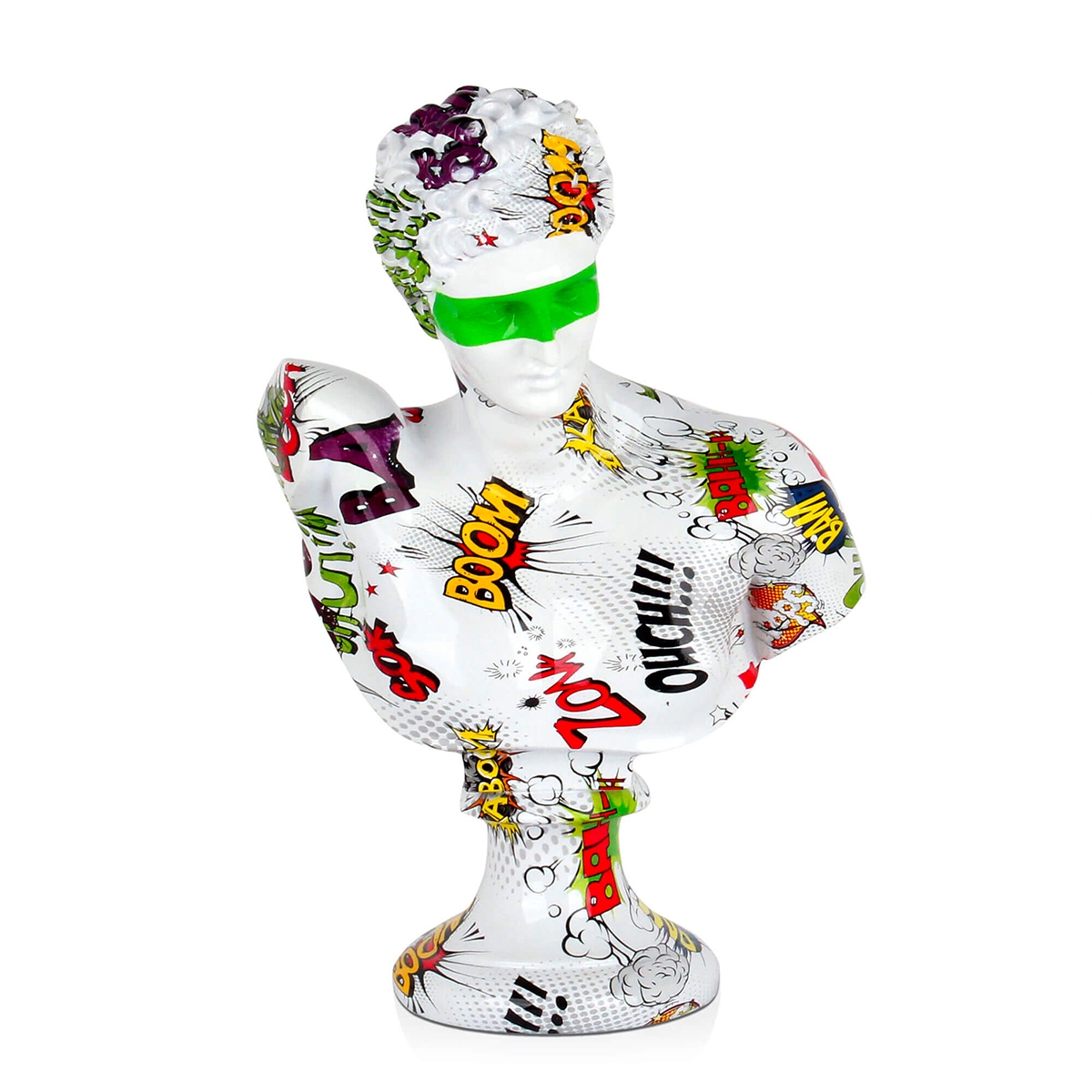 Busto decorativo de escultura pop art en resina efecto grafiti Snark-PA Promoción Busto decorativo de escultura pop art en resina efecto grafiti Snark-PA Promoción