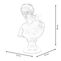 Busto decorativo neoclásico moderno de resina Snark-X Catálogo