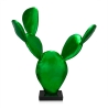 Escultura de cactus en resina estatua moderna verde metalizado Roka Promoción