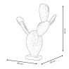 Escultura de cactus en resina estatua moderna verde metalizado Roka Catálogo
