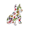 Escultura bulldog francés en resina multicolor estatua arte pop Forma-PA Oferta