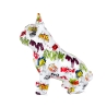 Escultura bulldog francés en resina multicolor estatua arte pop Forma-PA Descueto