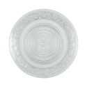 Juego de platos 18 piezas de vidrio transparente con decoración para 6 personas Imperial Descueto