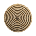 Juego de 6 manteles redondos de paja trenzada Ø38cm Spiral Color Descueto