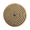 Juego de 6 manteles redondos de paja trenzada Ø38cm Spiral Color Descueto