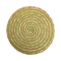 Juego de 6 manteles redondos de paja trenzada Ø38cm Spiral Color Catálogo