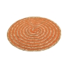 Juego de 6 manteles redondos de paja trenzada Ø38cm Spiral Color Características